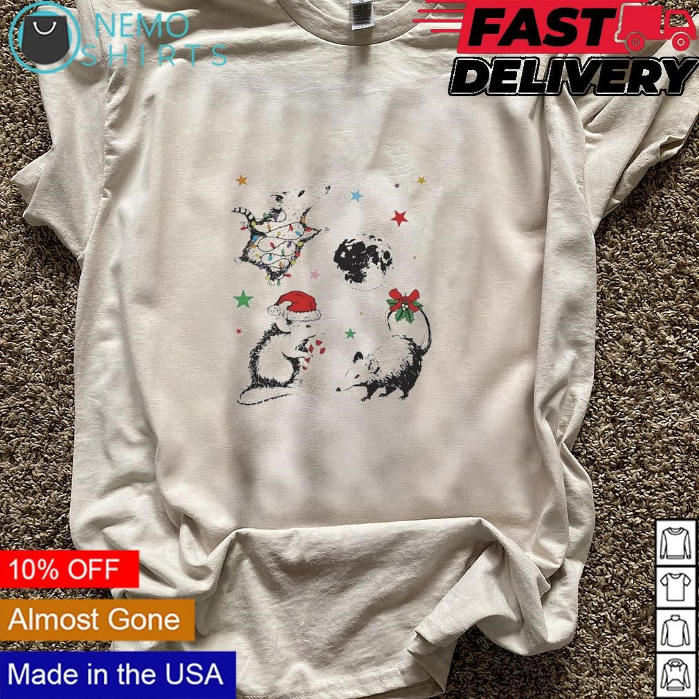 Possum spacey Christmas - Adult & Kids T-Shirts, Sweatshirts & Hoodies apparel design preview 5