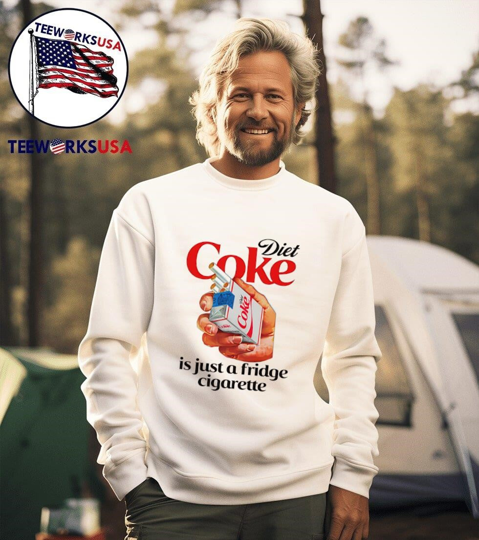 Diet Coke soda is just a fridge cigarette - Adult & Kids T-Shirts, Sweatshirts & Hoodies apparel design preview 3