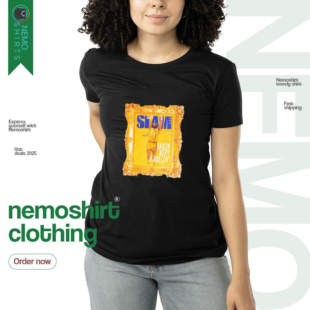Slam Wilt Chamberlain train kept a rollin Los Angeles - Adult & Kids T-Shirts, Sweatshirts & Hoodies apparel design preview 3