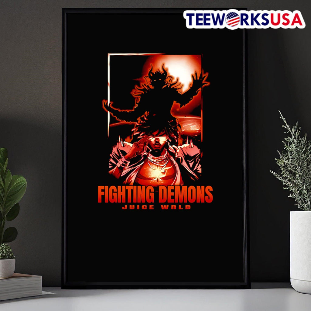 Fighting Demons Juice Wrld - Adult & Kids T-Shirts, Sweatshirts & Hoodies apparel design preview 5