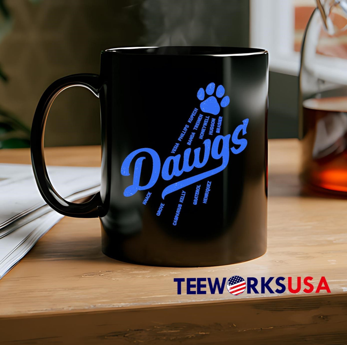 Bullpen Dawgs Los Angeles Dodgers - Adult & Kids T-Shirts, Sweatshirts & Hoodies apparel design preview 2