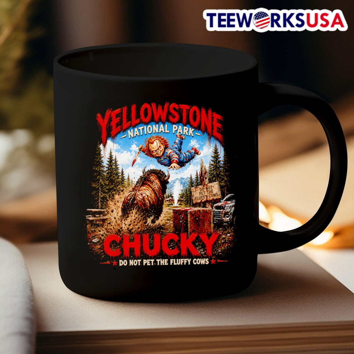 National Park Chucky - Adult & Kids T-Shirts, Sweatshirts & Hoodies apparel design preview 3