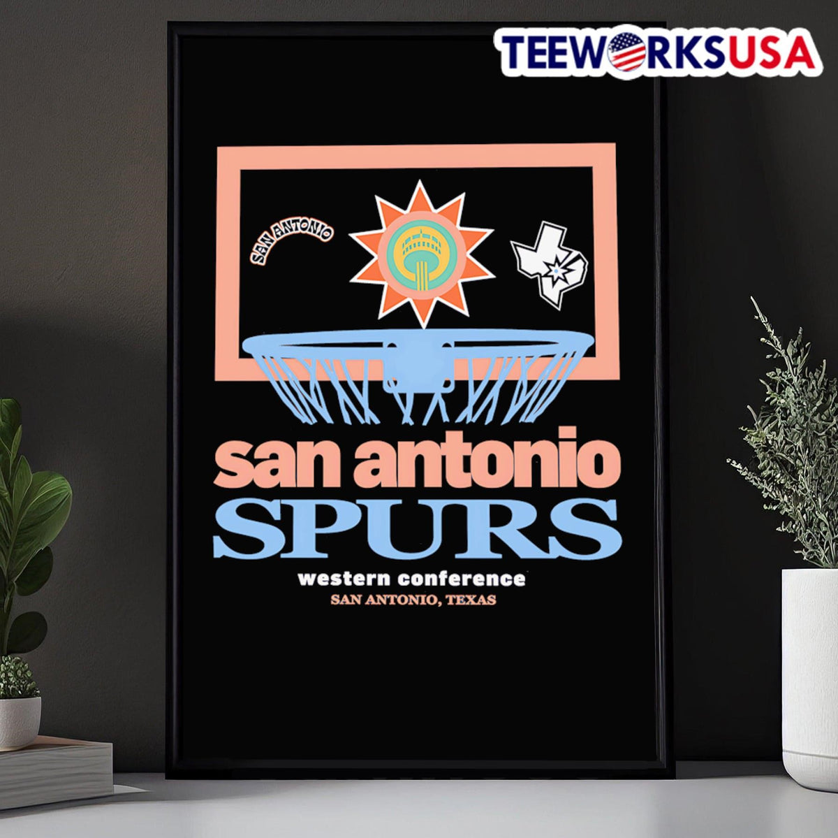 San Antonio Spurs City Edition - Adult & Kids T-Shirts, Sweatshirts & Hoodies apparel design preview 5
