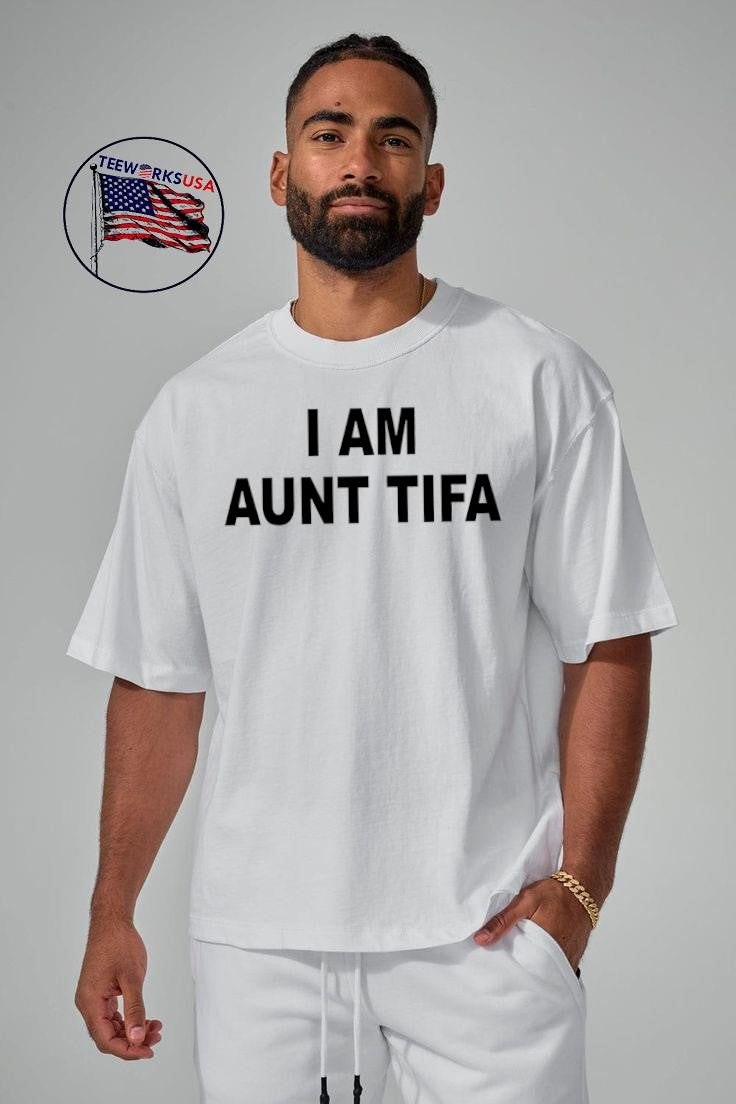 I Am Aunt Tifa text - Adult & Kids T-Shirts, Sweatshirts & Hoodies apparel design preview 1