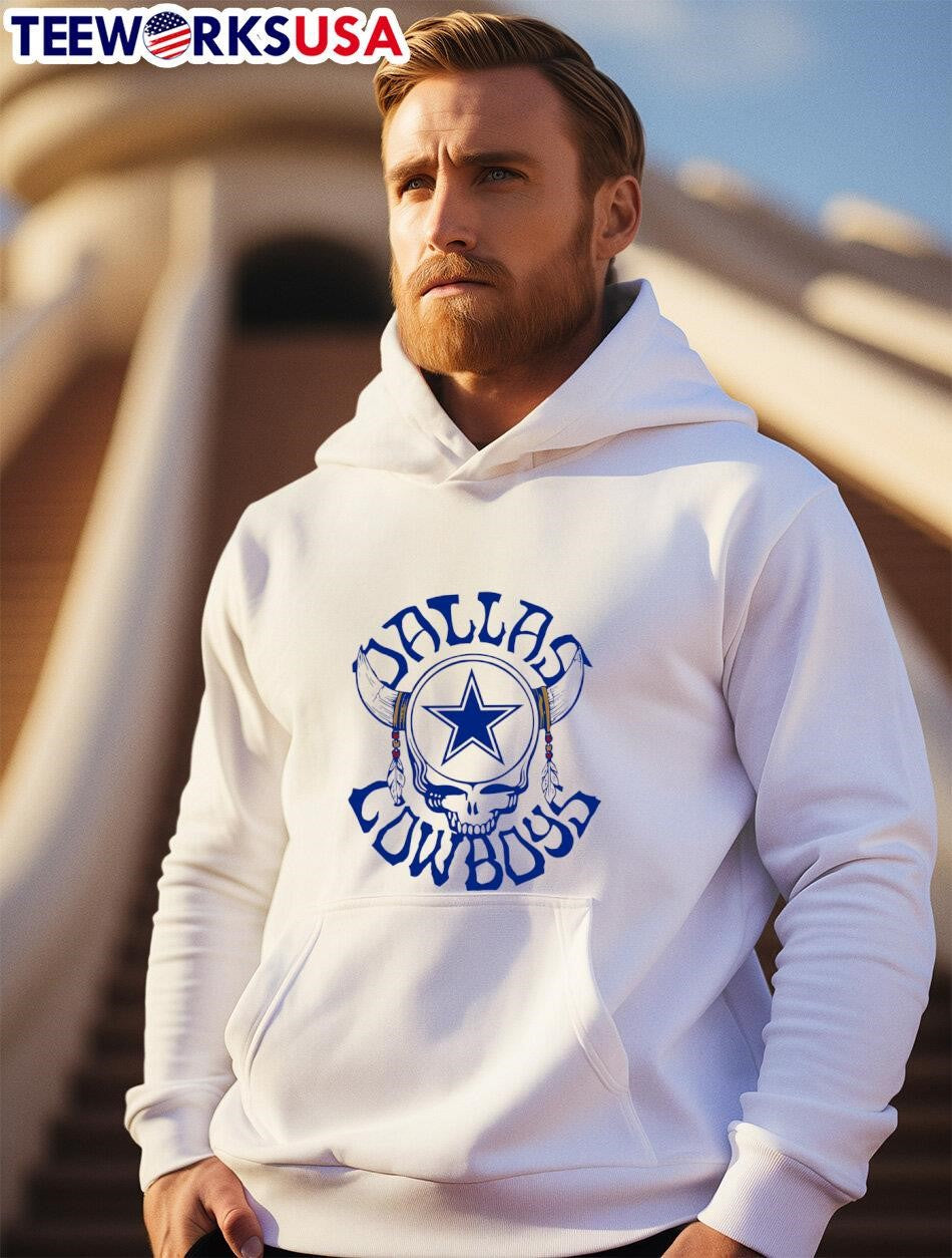 Dallas Cowboys Skull - Adult & Kids T-Shirts, Sweatshirts & Hoodies apparel design preview 2