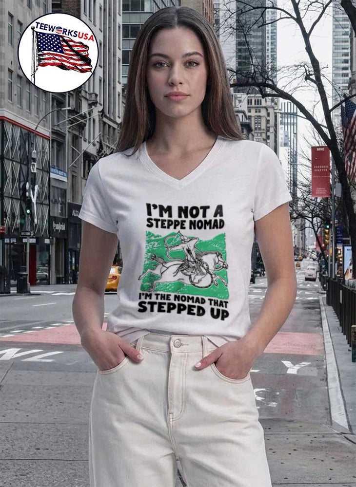 Im Not A Steppe Nomad The That Stepped Up Line Art - Adult & Kids T-Shirts, Sweatshirts & Hoodies apparel design preview 7