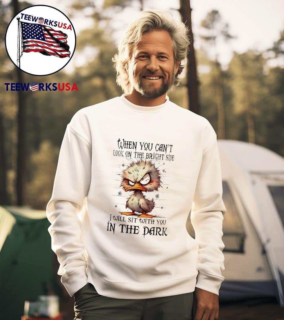 Grumpy duck when you can't look on the bright side - Adult & Kids T-Shirts, Sweatshirts & Hoodies apparel design preview 3
