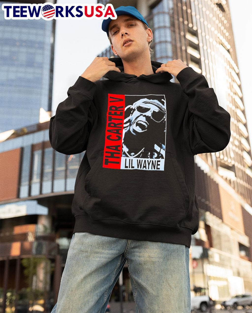 Lil Wayne Tha Carter V retro - Adult & Kids T-Shirts, Sweatshirts & Hoodies apparel design preview 3