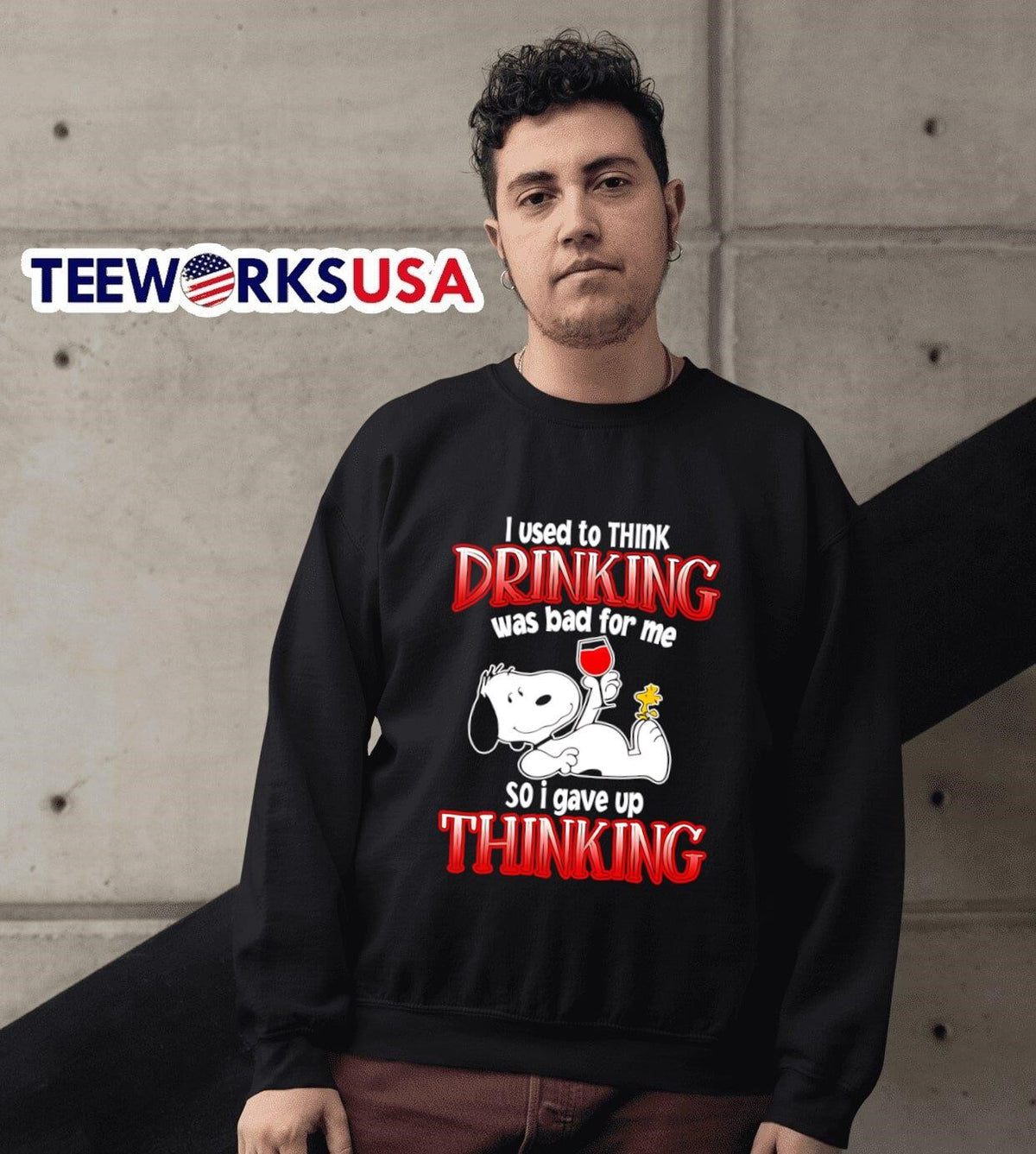 Snoop I used to think drinking was bad for me so gave - Adult & Kids T-Shirts, Sweatshirts & Hoodies apparel design preview 6