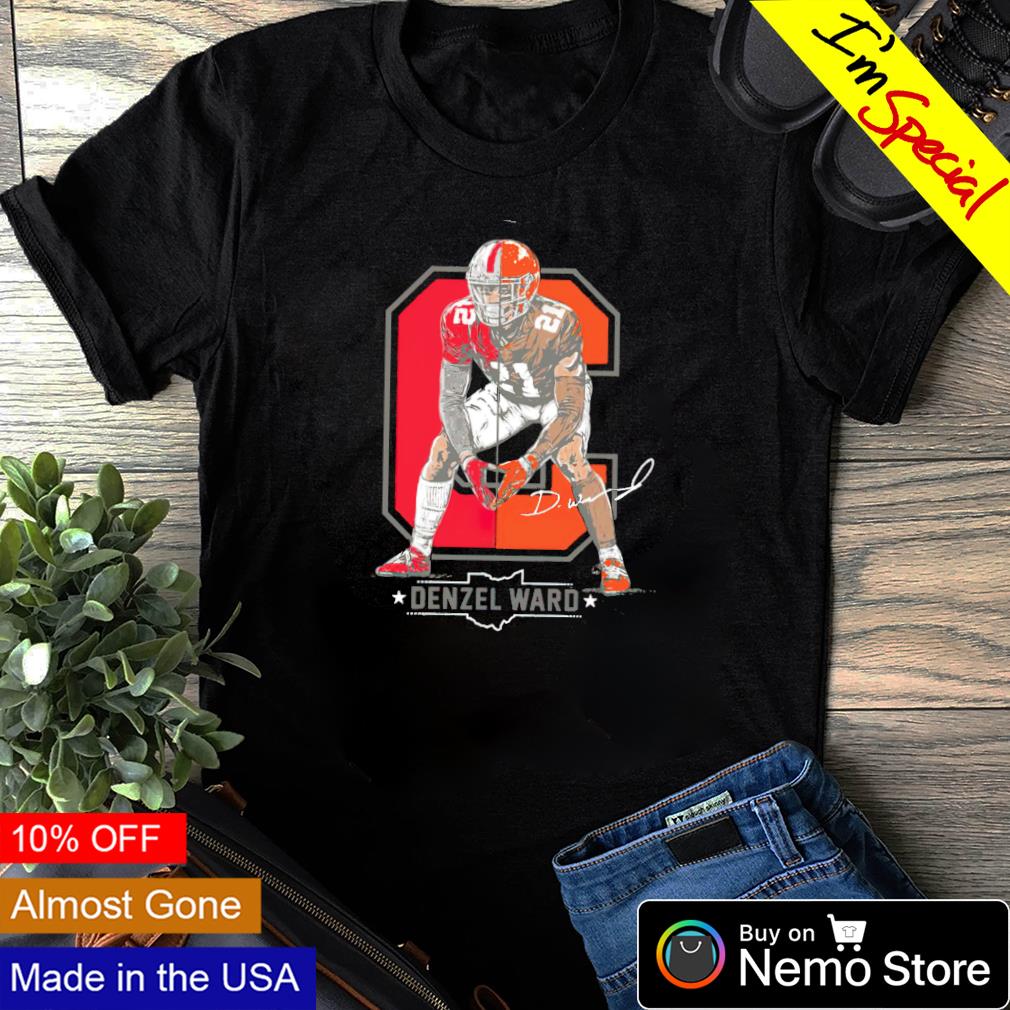Denzel Ward Columbus To Cleveland Browns and Ohio - Adult & Kids T-Shirts, Sweatshirts & Hoodies apparel design preview 1