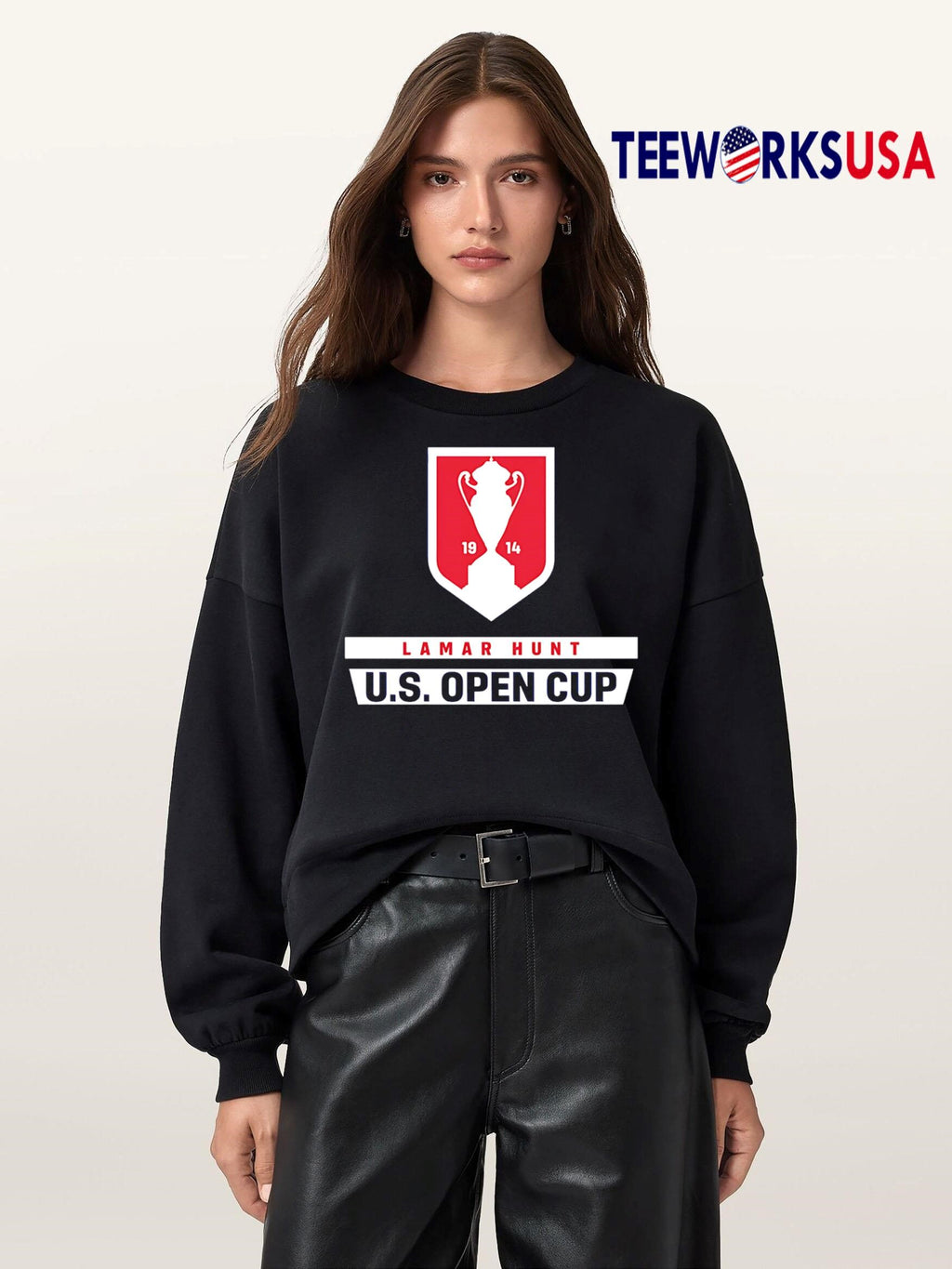 U.S. Open Cup logo - Adult & Kids T-Shirts, Sweatshirts & Hoodies apparel design preview 5