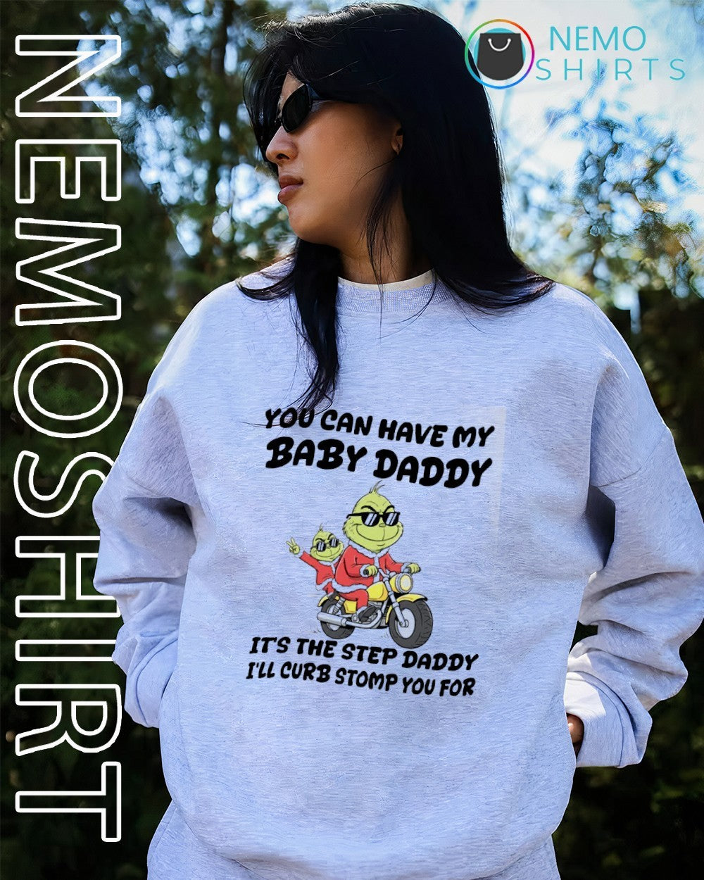 You can have my baby daddy it's the step i'll curb - Adult & Kids T-Shirts, Sweatshirts & Hoodies apparel design preview 2