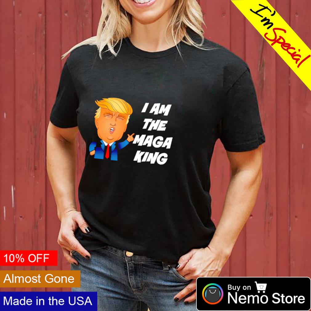Donald Trump I am the maga king - Adult & Kids T-Shirts, Sweatshirts & Hoodies apparel design preview 3