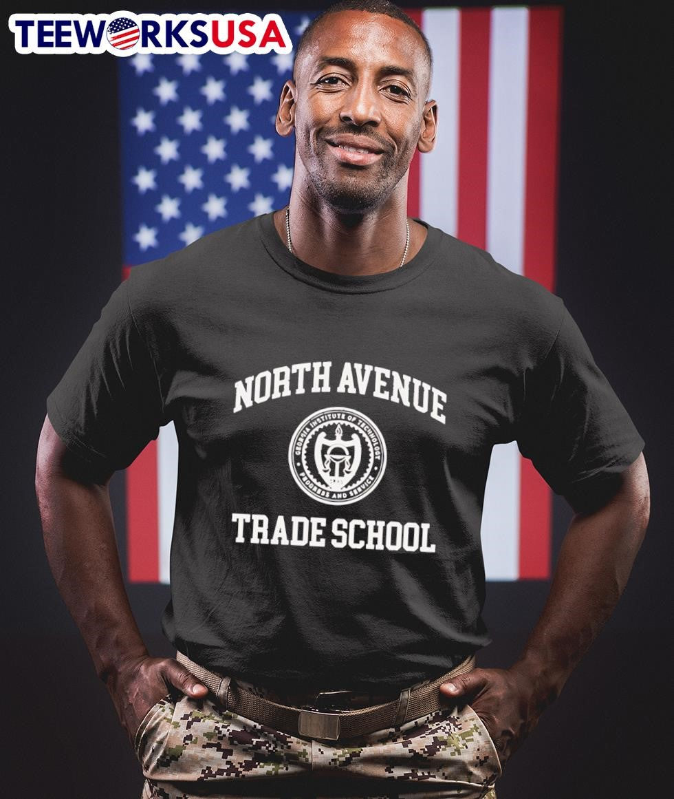 North Avenue Trade School - Adult & Kids T-Shirts, Sweatshirts & Hoodies apparel design preview 1