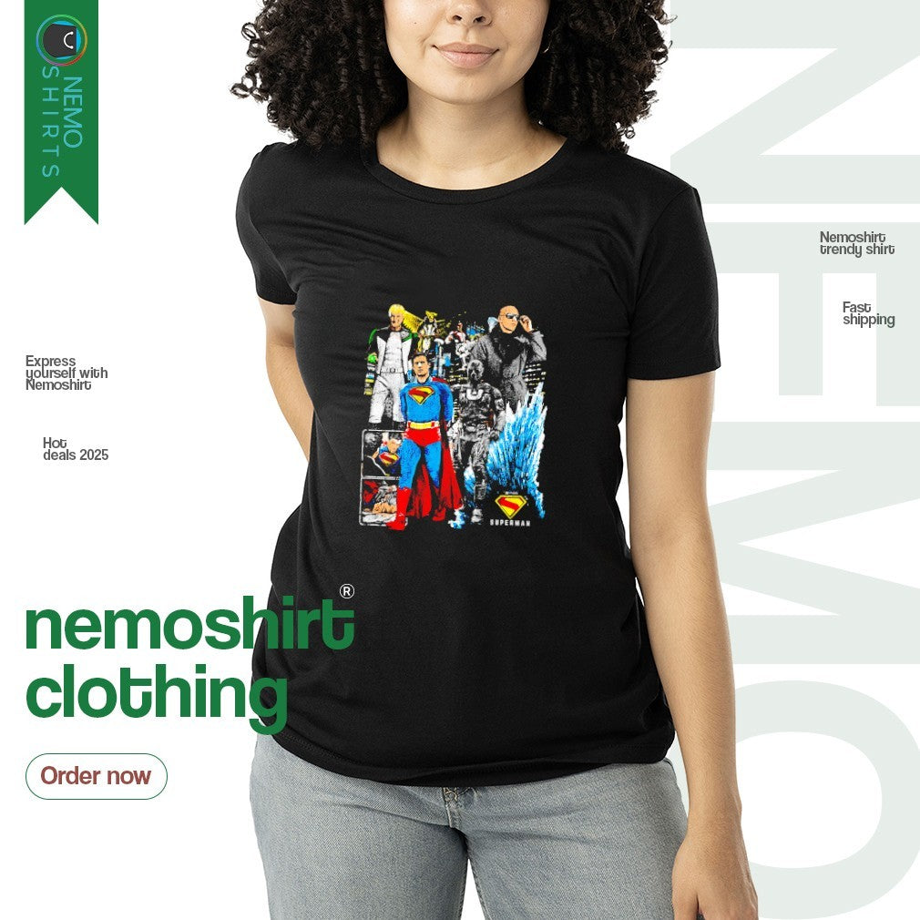 Superman comic graphic - Adult & Kids T-Shirts, Sweatshirts & Hoodies apparel design preview 3