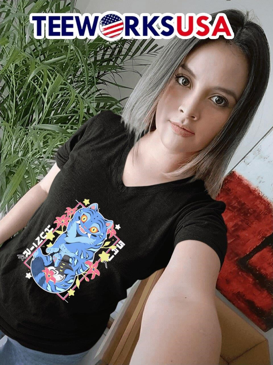 KPop Demon Hunters tiger cartoon - Adult & Kids T-Shirts, Sweatshirts & Hoodies apparel design preview 7