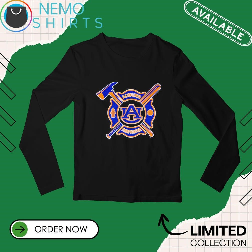 Firefighter Auburn Tigers fire dept - Adult & Kids T-Shirts, Sweatshirts & Hoodies apparel design preview 3