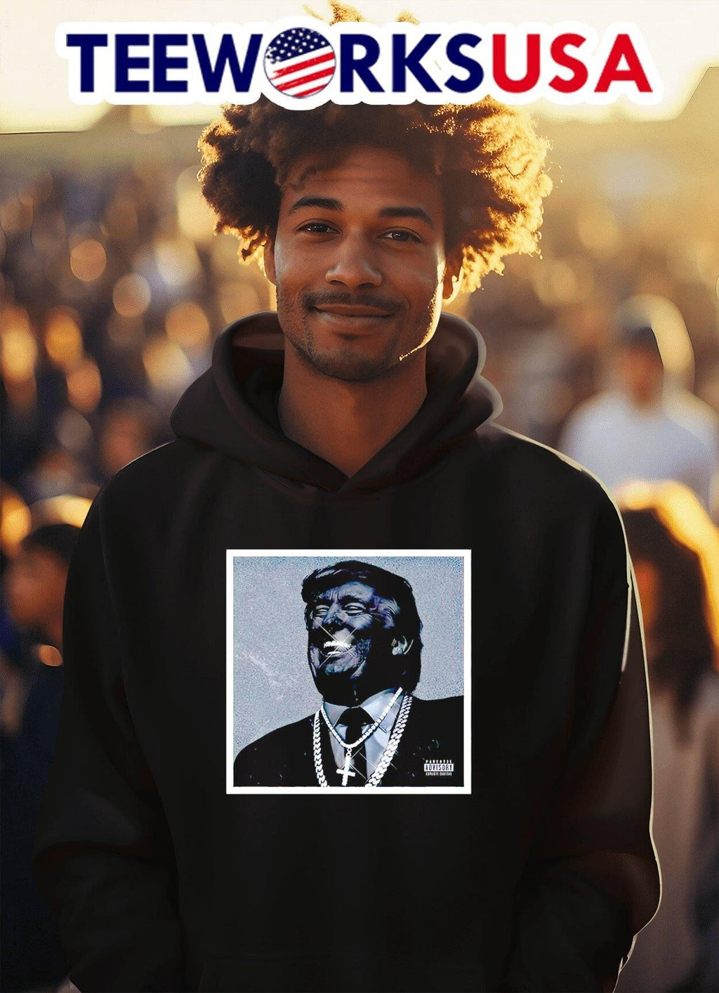 Donald Trump a great chaos - Adult & Kids T-Shirts, Sweatshirts & Hoodies apparel design preview 2