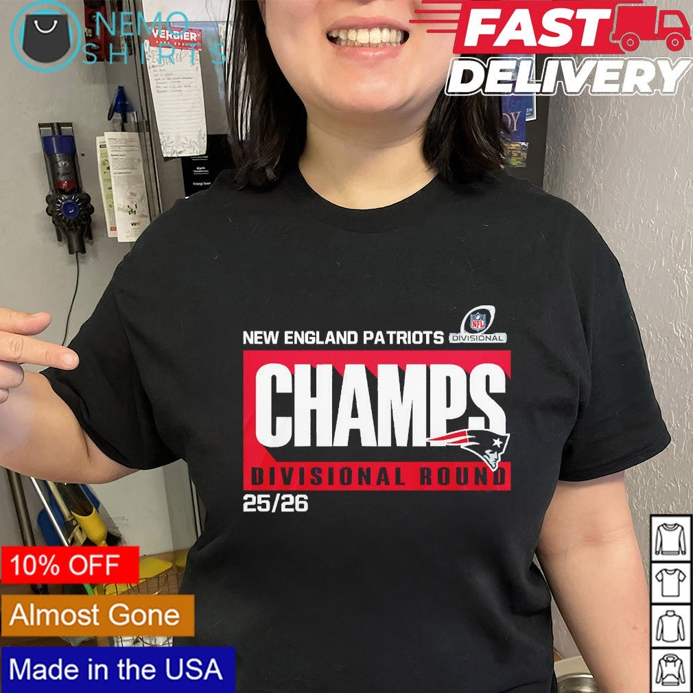 New England Patriots champs divisional round 25 26 - Adult & Kids T-Shirts, Sweatshirts & Hoodies apparel design preview 2