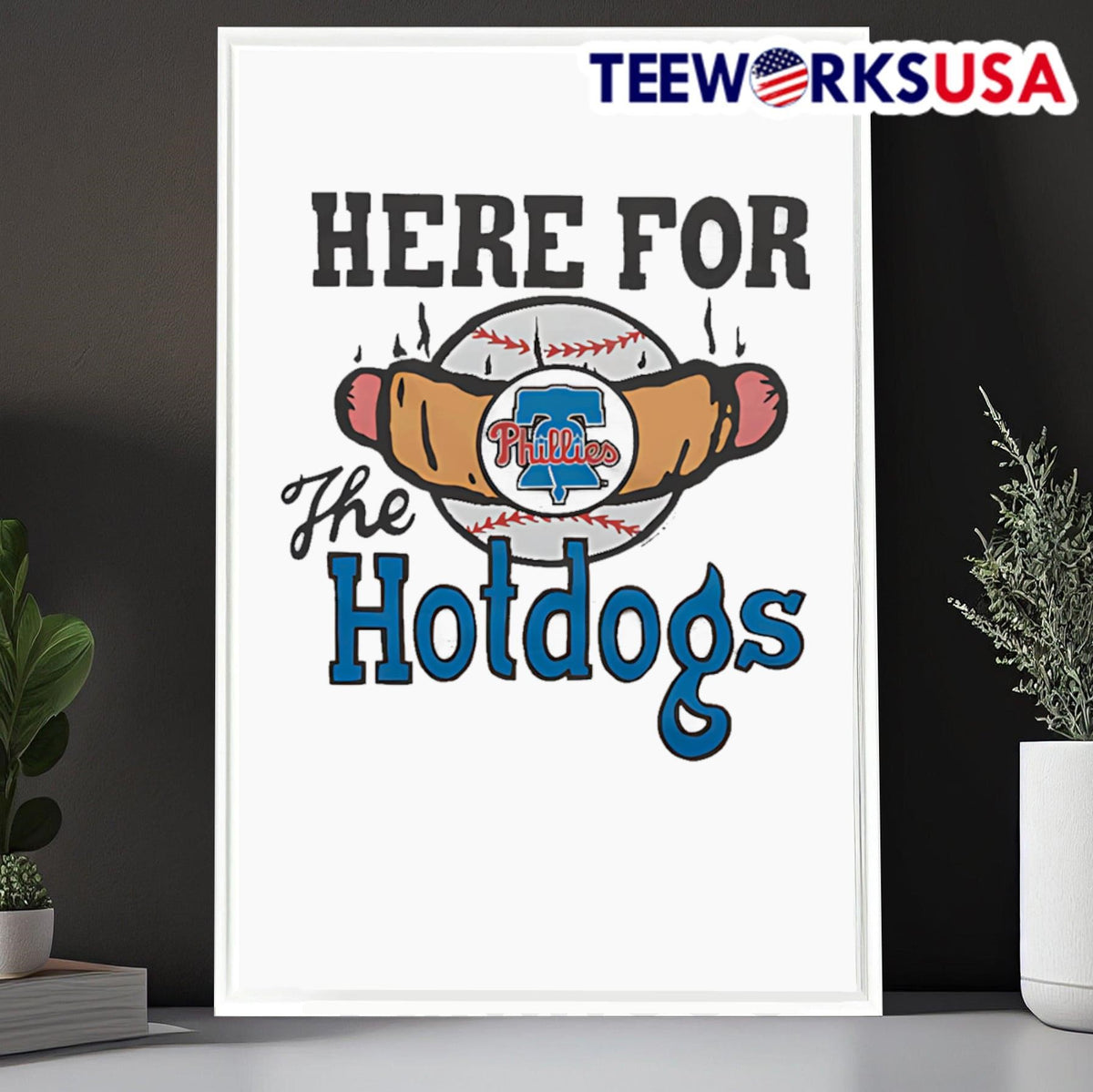Philadelphia Phillies Here For The Hotdogs - Adult & Kids T-Shirts, Sweatshirts & Hoodies apparel design preview 6