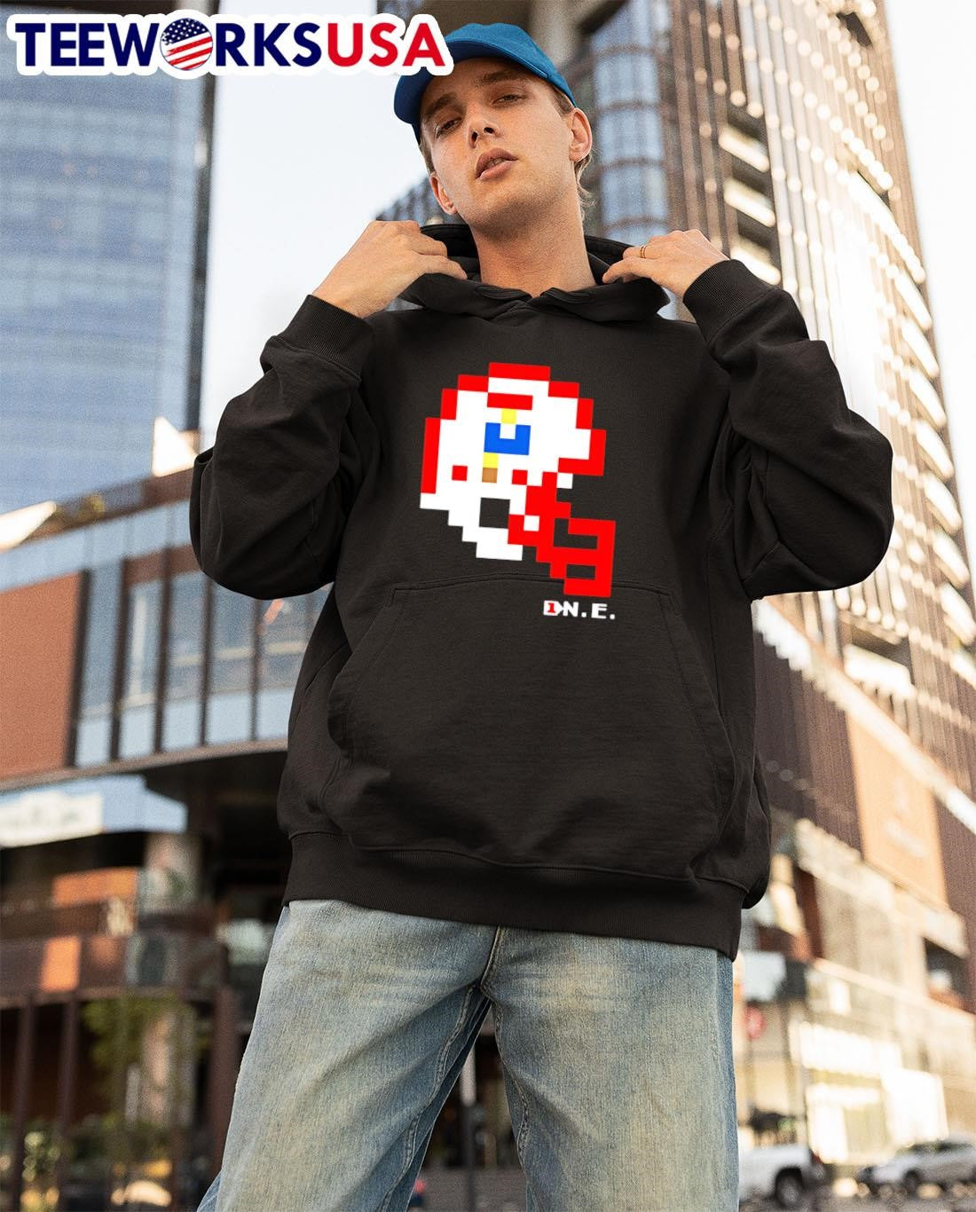 Ne Original Helmet Tecmo Bowl - Adult & Kids T-Shirts, Sweatshirts & Hoodies apparel design preview 3