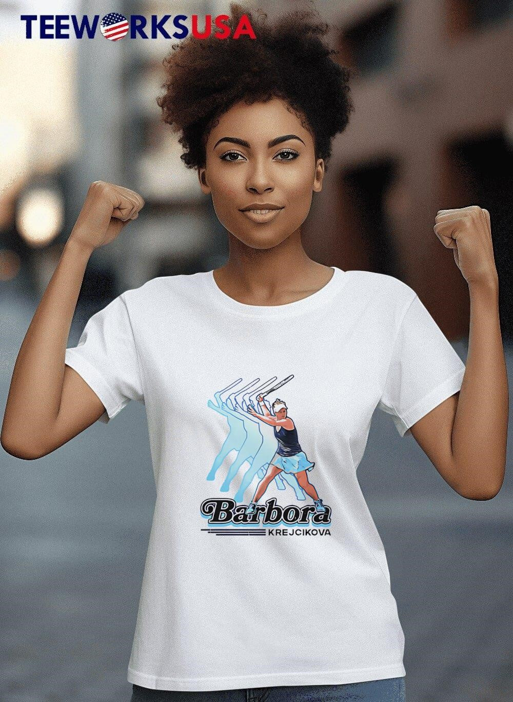 Barbora Krejcikova Retro - Adult & Kids T-Shirts, Sweatshirts & Hoodies apparel design preview 8