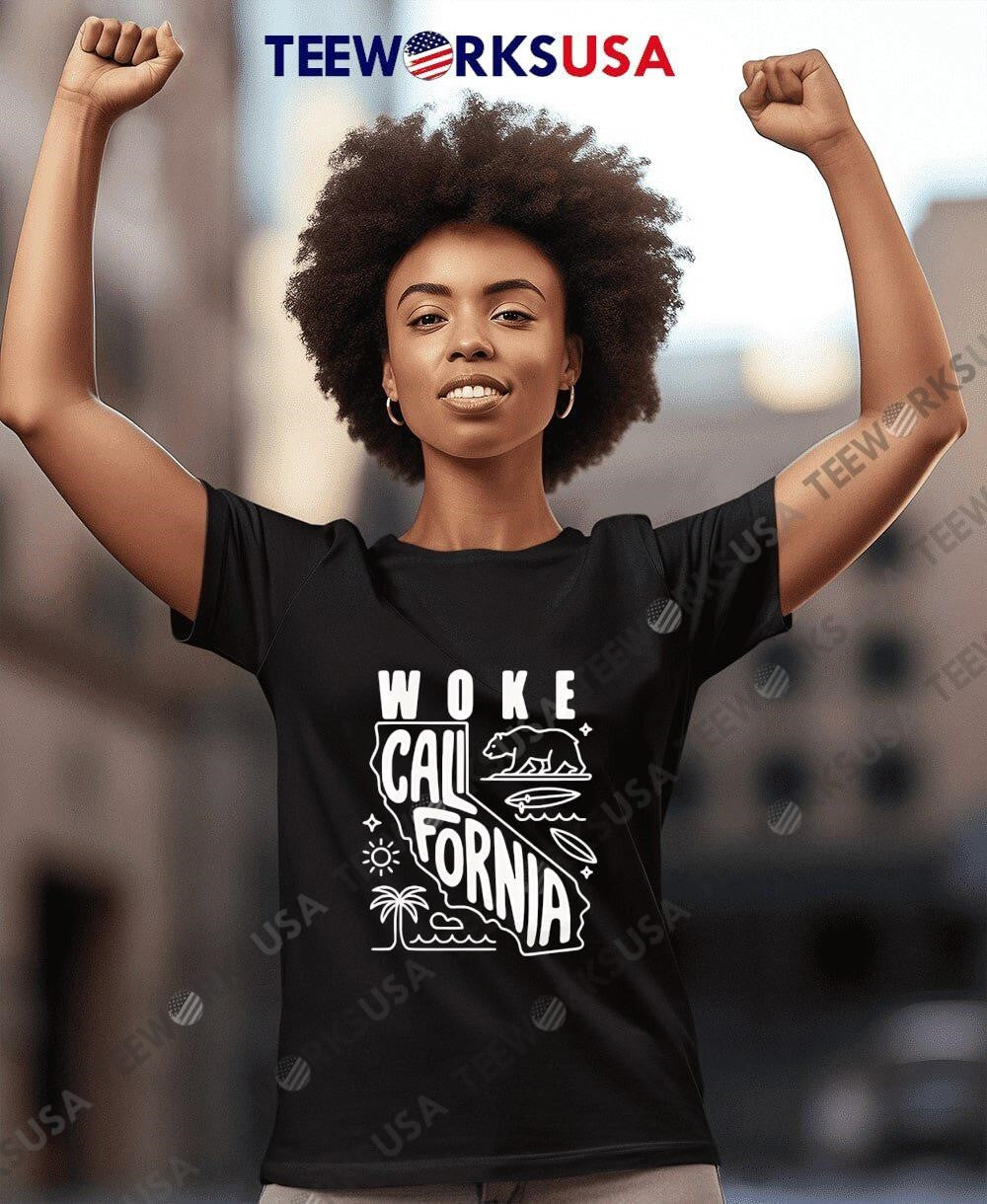 Woke California protest - Adult & Kids T-Shirts, Sweatshirts & Hoodies apparel design preview 7