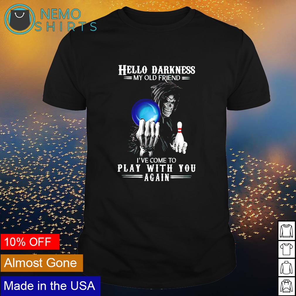 Devil bowling hello darkness my old friend I've come - Adult & Kids T-Shirts, Sweatshirts & Hoodies apparel design preview 1