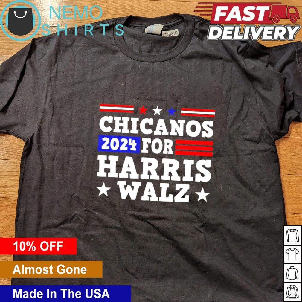 Chicanos for Harris Walz 2024 - Adult & Kids T-Shirts, Sweatshirts & Hoodies apparel design preview 4