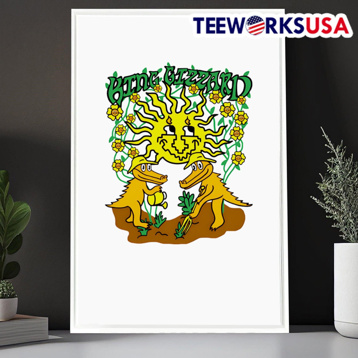 King Gizzard Garden Gator - Adult & Kids T-Shirts, Sweatshirts & Hoodies apparel design preview 6