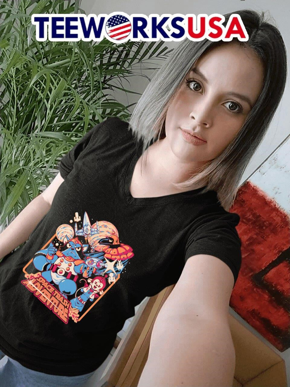 Space trash adventure - Adult & Kids T-Shirts, Sweatshirts & Hoodies apparel design preview 7