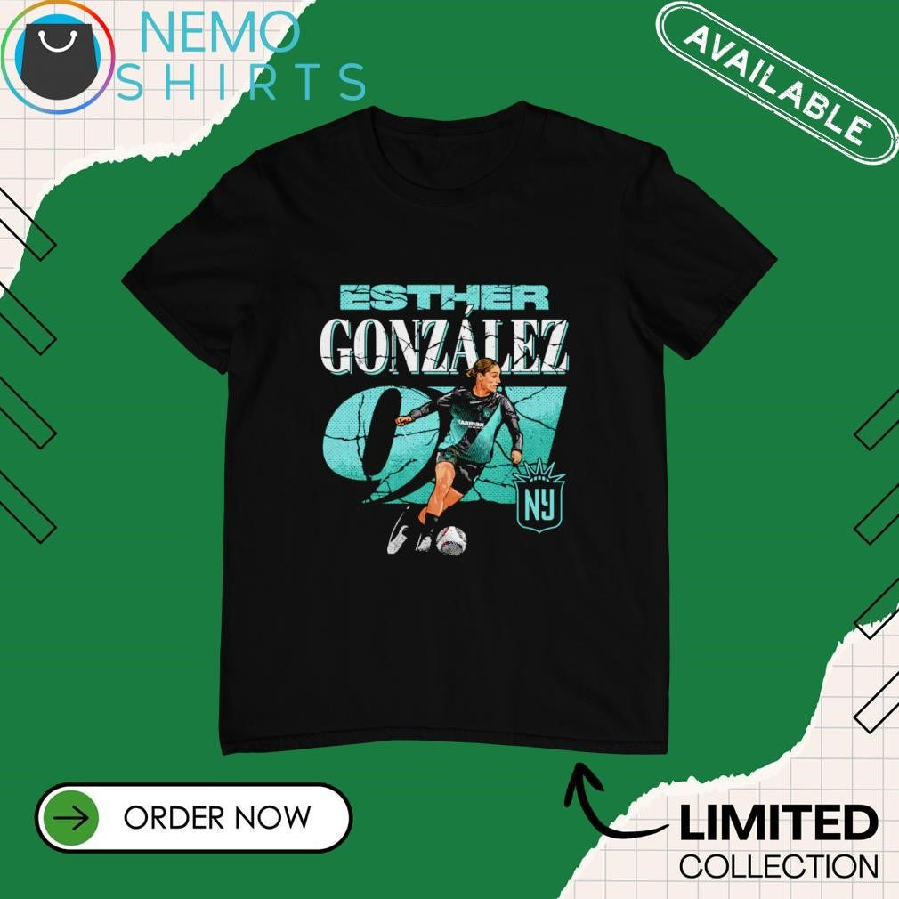 Esther González NJ NY Gotham FC cracked number - Adult & Kids T-Shirts, Sweatshirts & Hoodies apparel design preview 1