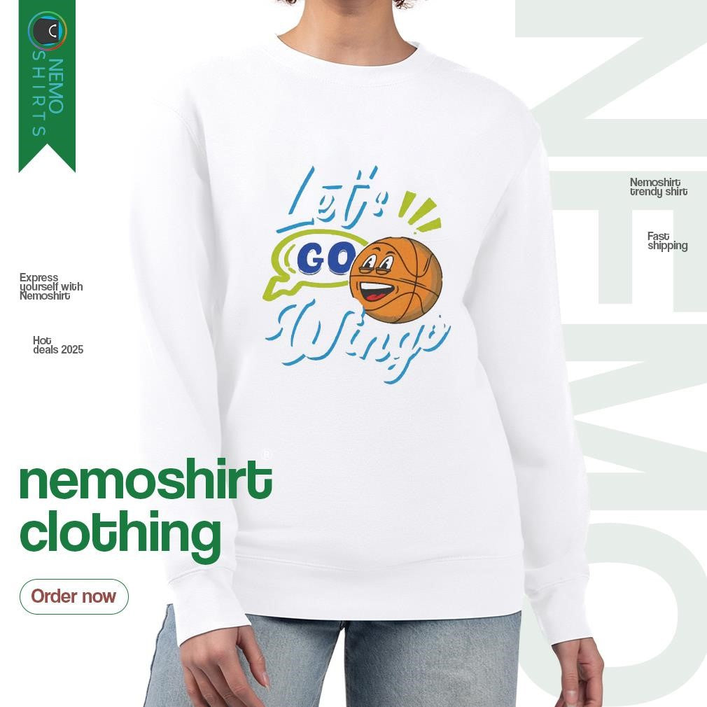 Let's go Wings Dallas basketball - Adult & Kids T-Shirts, Sweatshirts & Hoodies apparel design preview 4