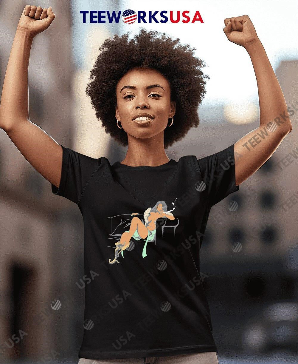 Neve Gallus sit on the sofa smoking - Adult & Kids T-Shirts, Sweatshirts & Hoodies apparel design preview 8