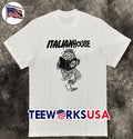 Italian House Cartoon Monster Reading Book Black and - Adult & Kids T-Shirts, Sweatshirts & Hoodies apparel design preview 1