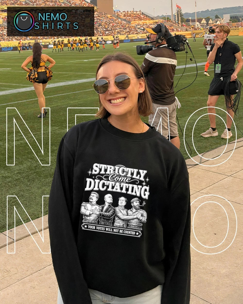 Stalin Mussolini Mao and Castro Strictly Come - Adult & Kids T-Shirts, Sweatshirts & Hoodies apparel design preview 4