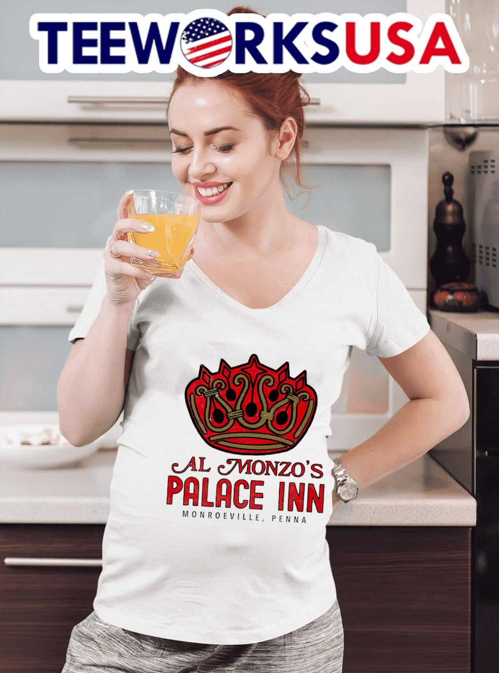AL Monzo's palace inn Monroeville Penna - Adult & Kids T-Shirts, Sweatshirts & Hoodies apparel design preview 4