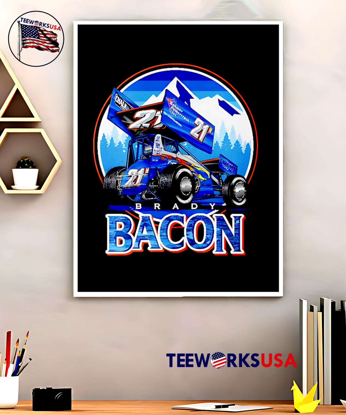 Brady Bacon Mountain graphic design - Adult & Kids T-Shirts, Sweatshirts & Hoodies apparel design preview 5