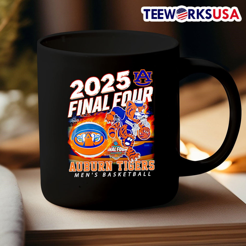 2025 Final Four Auburn Tigers men's basketball mascot - Adult & Kids T-Shirts, Sweatshirts & Hoodies apparel design preview 3