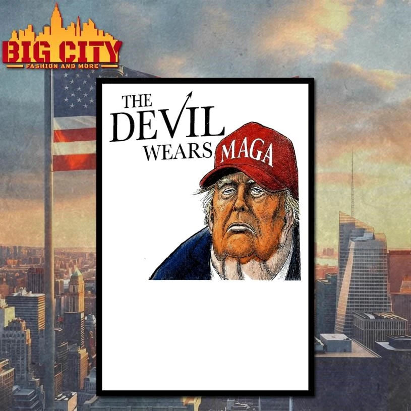 Trump The Devil Wears MAGA - Adult & Kids T-Shirts, Sweatshirts & Hoodies apparel design preview 4