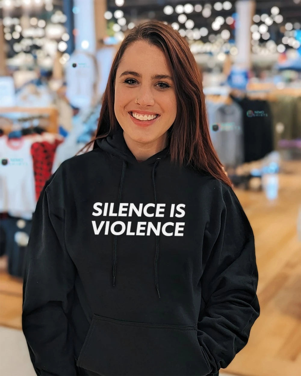 Silence Is Violence - Adult & Kids T-Shirts, Sweatshirts & Hoodies apparel design preview 5
