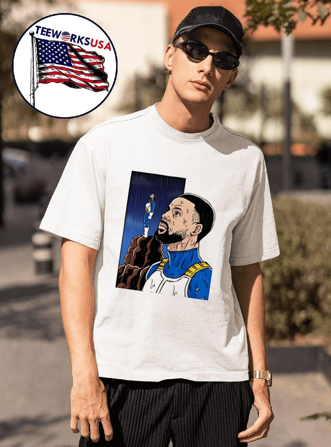 Dragon Ball Z Stephen Curry Vegeta Rainy Day - Adult & Kids T-Shirts, Sweatshirts & Hoodies apparel design preview 1