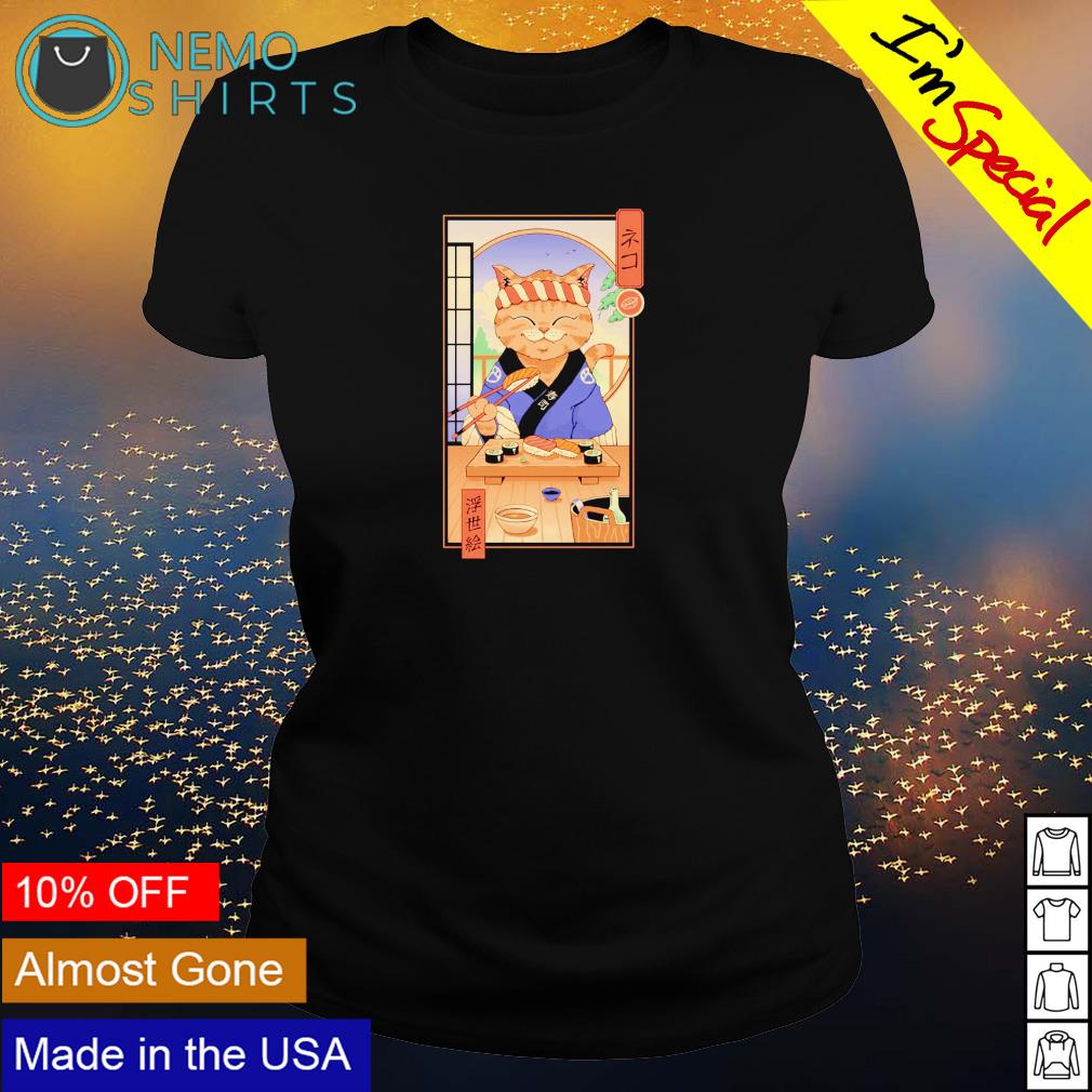 Cat eating sushi - Adult & Kids T-Shirts, Sweatshirts & Hoodies product image 3