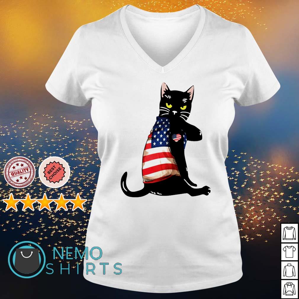 Strong Cat patriotic - Adult & Kids T-Shirts, Sweatshirts & Hoodies apparel design preview 5