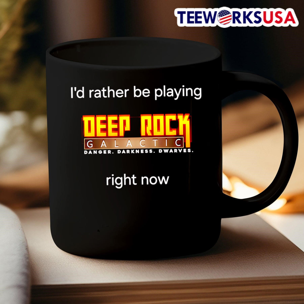 I'd rather be playing Deep Rock Galactic right now - Adult & Kids T-Shirts, Sweatshirts & Hoodies apparel design preview 3