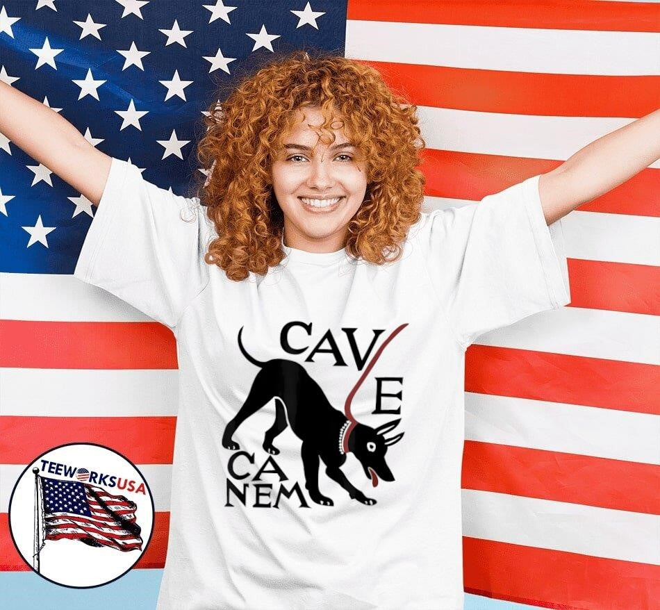 Cave Canem Roman Mosaic - Adult & Kids T-Shirts, Sweatshirts & Hoodies apparel design preview 4