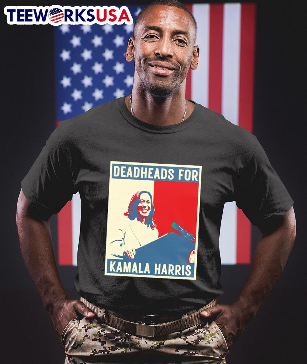 Deadheads for Kamala Harris art - Adult & Kids T-Shirts, Sweatshirts & Hoodies apparel design preview 1