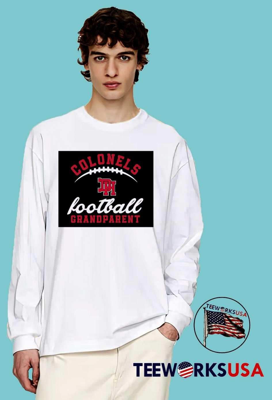 Dixie Youth Colonels Football Grandparent - Adult & Kids T-Shirts, Sweatshirts & Hoodies apparel design preview 4