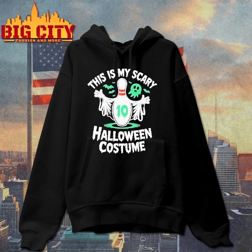 This Is My Scary Halloween Costume Bowling - Adult & Kids T-Shirts, Sweatshirts & Hoodies apparel design preview 2
