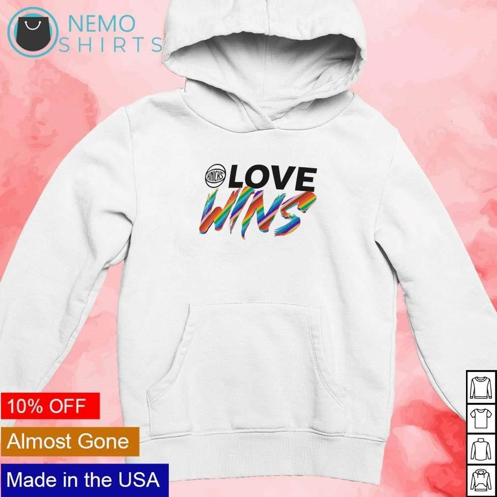 New York Knicks love wins pride month - Adult & Kids T-Shirts, Sweatshirts & Hoodies apparel design preview 2
